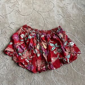 Womens Red Shorts